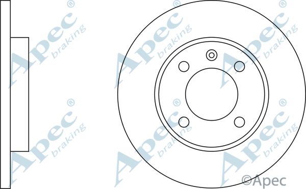 APEC BRAKING Jarrulevy DSK197